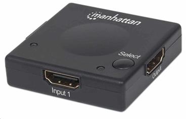 1080p 2-Port HDMI Switch, Automatic and Manual Switching, Black