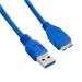 4World Kabel USB 3.0 AM- Micro BM 1.0m| modrý