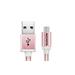 ADATA Micro USB kabel pletený 1m růžový