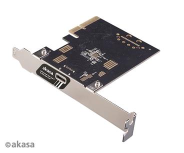 AKASA PCIe karta 1 x USB 3.2 Gen 2x2 Type-C