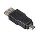 Akyga adaptér USB-AF/microUSB-B/2.0 OTG/černá