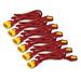 APC Sada napájecích kabelů (6 ks), se zajištěním, C13 na C14, 1,2 m, červená barva