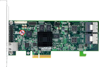 ARECA 6Gb 8port int SATA/512MB/RAID 0,1,5,6/PCI-E x4