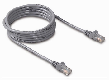 Belkin kabel PATCH UTP CAT5e 50cm šedý, bulk Snagless