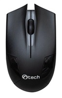C-TECH myš WLM-08, černá, bezdrátová, 1200DPI, 3 tlačíteka, USB nano receiver