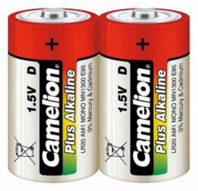 CAMELION 2pack PLUS ALKALINE MONO/D/LR20 baterie alkalické (cena za 2pack)