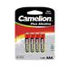 CAMELION 4pack PLUS ALKALINE AAA/LR03 baterie alkalické (cena za 4pack)