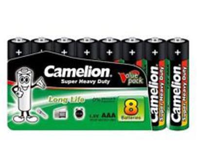 CAMELION 8pack SUPER HD AAA/LR03 baterie zinková (cena za 8pack)