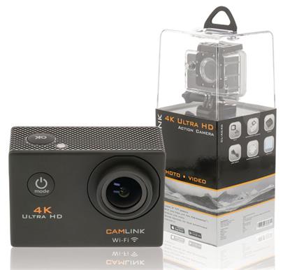 Camlink CL-AC40 - Akční 4K Ultra HD/30p kamera, Wi-Fi, LCD, vodotěsná do 30m