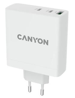 CANYON síťová rychlonabíječka H-140 (140W), vstup 100-240V, výstup USB-C1/C2 5-20V, USB-A 1/A2 4.5-20V