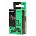 Casio originální páska do tiskárny štítků, Casio, XR-18GN1, černý tisk/zelený podklad, nelaminovaná, 8m, 18mm
