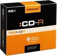 CD-R Intenso [ 10-pack slim | 700MB | 52x ]