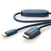 ClickTronic HQ OFC kabel mini DisplayPort - HDMI typ A, zlacené kon., 3D, M/M, 1m