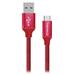 Colorway Datový Kabel USB - Type-C / 2.4A/ 2m/ Červený