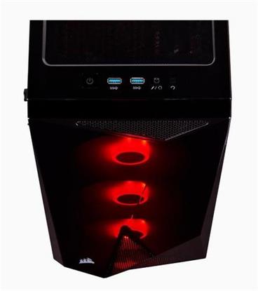 CORSAIR Carbide SPEC-DELTA RGB Tempered Glass Mid-Tower ATX Black PC Case, černý bez zdroje, 2x USB3, audio