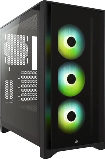 Corsair PC skříň iCUE 4000X RGB Tempered Glass Mid-Tower Black