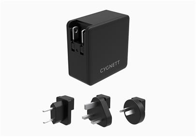 Cygnet DUAL USB-C,USB-A PD cestovní nabíječka 57W