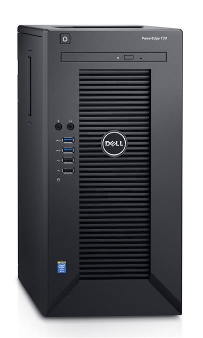 DELL PowerEdge T30/ Xeon Quad Core E3-1225 v5/ 8GB/ 2x 1TB SATA RAID 1/ DVDRW/ GLAN/ 3YNBD on-site