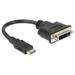 Delock Adapter HDMI Mini-C male > DVI 24+5 female 20 cm