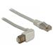 Delock Cable RJ45 Cat.6A SSTP angled / straight 0.5 m