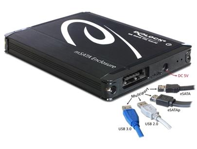 Delock External Enclosure mSATA SSD > Multiport SuperSpeed USB 10 Gbps (USB 3.1 Gen 2)