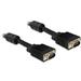 Delock kabel VGA HD 15pin male/15pin male (dvojité stínění s ferity) 10m