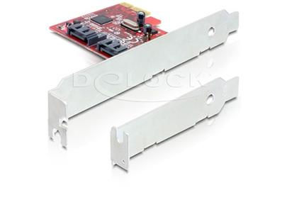 DeLock PCIe řadič SATA 6 GB/s, 2x interní, RAID + low profile