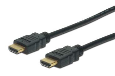 Digitus HDMI High Speed připojovací kabel, 2,0 m, s / Ethernetem, HDMI 1.4., Ultra HD 60p, UL, bl, zlacene konektory
