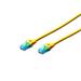Digitus Patch kabel, UTP, CAT 5e, AWG 26/7, žlutý 0,25m, 1ks