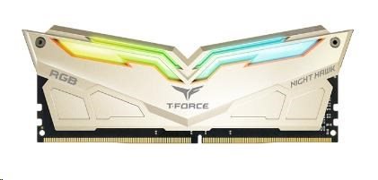 DIMM DDR4 16GB 3200MHz, CL14, (KIT 2x8GB), TEAM T-FORCE Night Hawk Legend RGB (Sparkling Gold) AMD Compatiable
