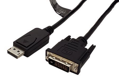 DisplayPort-DVI kabel, DP(M) -> DVI-D(M), 1m
