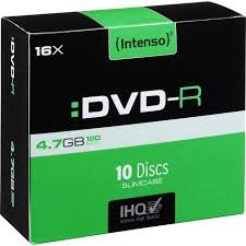 DVD-R Intenso [ 10-pack slim | 4.7GB | 16x ]