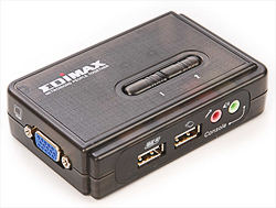Edimax KVM switch, 2 ports, USB, desktop + 2 x KVM kabel