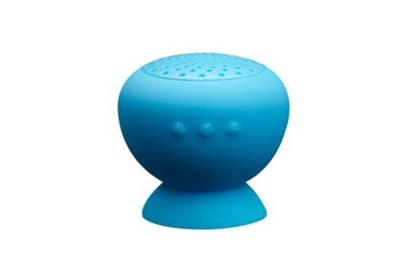 Ednet - Lepkavý reproduktor, bezdrátový, Bluetooth 4.0, hands-free, přísavky, voděodolný IPX5, modrý