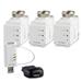 ELEKTROBOCK Home Control regulační set teplovodního vytápění/ digitální hlavice PH-HD03 3ks/ Centrální jednostka HC-CJ01