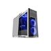 EVOLVEO Ray 4, case full ATX midi tower, 5x 120mm, 2x USB2.0, 1x USB3.0, tvrzené sklo černo modrý design