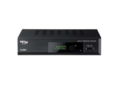 Fte DVB-T/T2 přijímač MAX T200 HD /Full HD/ H.265/HEVC/ EPG/ USB/ HDMI/ LAN/ SCART/ černý