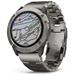 GARMIN chytré sportovní GPS hodinky fenix 6X PRO Solar, Titanium/Titanium Band (MAP/Music)
