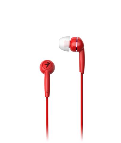 GENIUS HS-M320 /sluchátka s mikrofonem/ 3,5mm jack - 4 pin/ červený