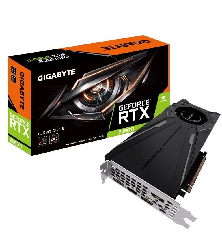 GIGABYTE VGA NVIDIA GeForce® RTX 2080 Ti TURBO OC 11G, 11GB, GDDR6