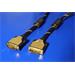 Gold DVI kabel, DVI-D(M) - DVI-D(M), dual link, s ferity, zlacené konektory, 3m