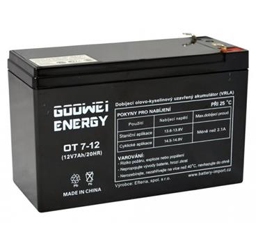 GOOWEI ENERGY Pb záložní akumulátor VRLA AGM 12V/7Ah (OT7-12 F2)
