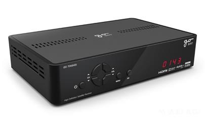 GoSAT DVB-S2 HD přijímač GS 7060HDi/ dekodér IRDETO PI-sys/ Skylink ready/ napájení 12V/ Full HD/ MPEG4/ HDMI/ USB/ RJ45