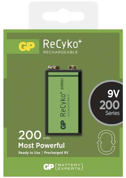 GP 9V ReCyko+ 200 series, nabíjecí