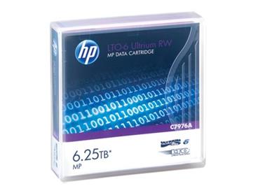 HP LTO-6 Ultrium 6.25 TB MP RW Eco Pack (No Case) Unlabelled Data Cartridge (20 pk)