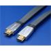 HQ OFC HDMI plochý kabel 1.3, HDMI M - HDMI M, 5m