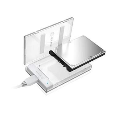ICY BOX IB-AC603-U31 redukce+ ochranný box pro 2.5'' HDD SATA, USB 3.1, bílá