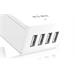 IcyBox 4-Port USB Charger with EU Socket, White