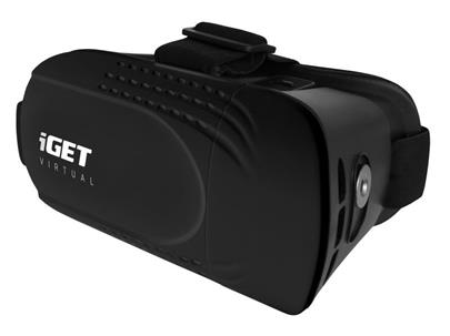 IGET Virtual R1 3D univerzální brýle pro smartphony 4,5" - 5,7", magnetické ovládací tlačítko