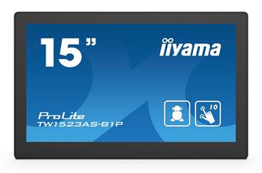 iiyama ProLite TW1523AS-B1P, 39.6 cm (15,6''), Projected Capacitive, Android, black